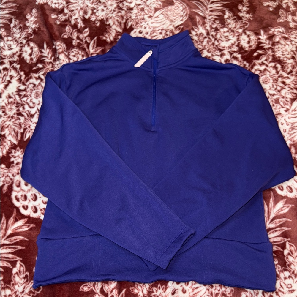 ATHLETA 1/4 Sea Soft Popover size large WOMENS